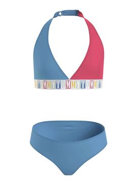 Bikini Tommy Hilfiger Triangle Blau für Mädchen