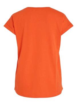 T-Shirt Vila Dreamers Orange für Damen