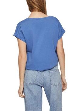 T-Shirt Vila Dreamers Blau für Damen