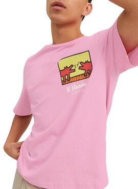 T-Shirt Jack & Jones Keith Haring Rosa Herrene