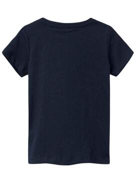 T-Shirt Name It Diana Marineblau für Mädchen