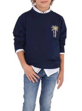 Sweatshirt Mayoral Tasche Marineblau für Junge