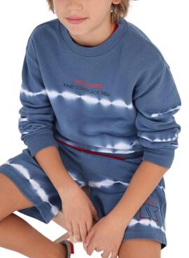 Sweatshirt Mayoral Tie-Dye Blau für Junge