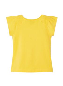 T-Shirt Mayoral Anwendungen Gelb für Mädchen