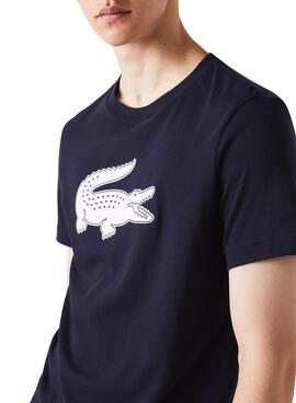 T-Shirt LACOSTE SPORT Atmungsaktiv Marineblau Herren
