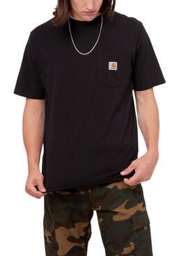 T-Shirt Carhartt Pocket Schwarz für Herren