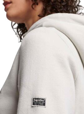 Sweatshirt Superdry Vintage Embellish Grau für Damen