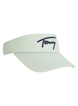Visera Tommy Jeans mit Logo Grün für Damen