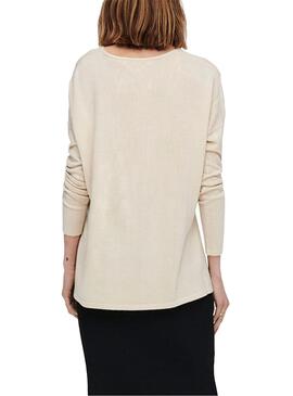 Pullover Only Amalia Beige für Damen