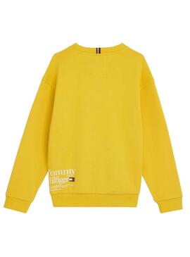 Sweatshirt Tommy Hilfiger Star Gelb für Junge