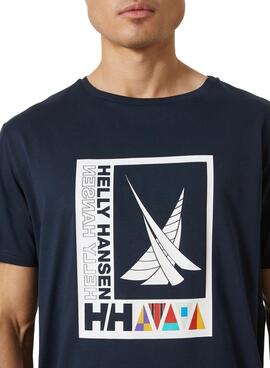 T-Shirt Helly Hansen Shoreline Marineblau für Herren
