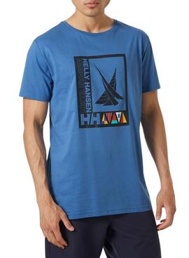 T-Shirt Helly Hansen Shoreline Blau für Herren