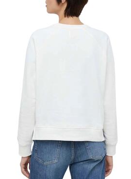 Sweatshirt Pepe Jeans Goldie Weiss für Damen