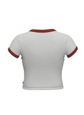 T-Shirt Levis Lent Down Weiss für Damen