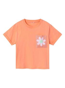 T-Shirt Name It Fidda Orange für Mädchen