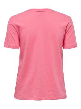 T-Shirt Only Lenni Rosa für Damen