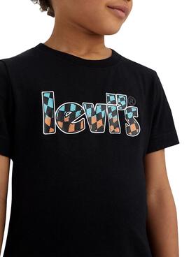 T-Shirt Levis Poster Schwarz für Junge