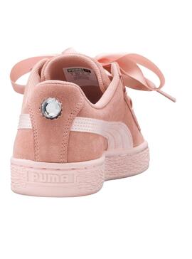 Sneaker Heart Puma Suede Jewel JR Peach