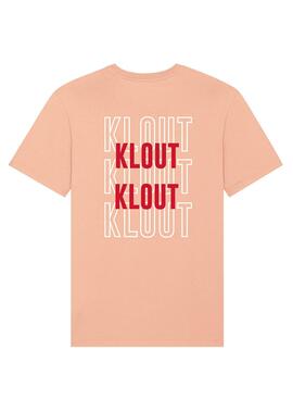 T-Shirt Klout Graphic Rosa Lachs