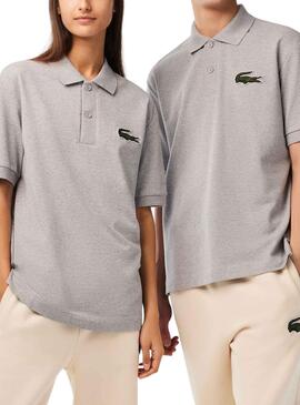 Polo Lacoste Loose Grau für Herren und Damen
