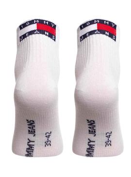 Socken Tommy Jeans Quarter Weiss Unisex