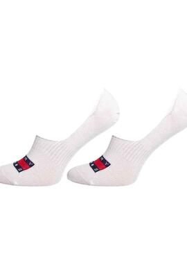 Socken Tommy Jeans Footie Weiss Unisex