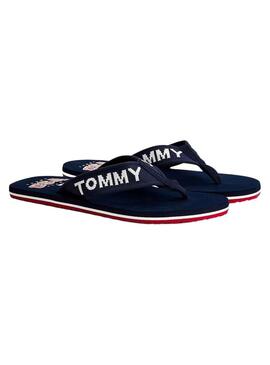 Flip flops Tommy Jeans Logo Tape Marineblau für Herren