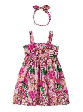 Kleid Mayoral Banda Schlaufe Rosa für Mädchen