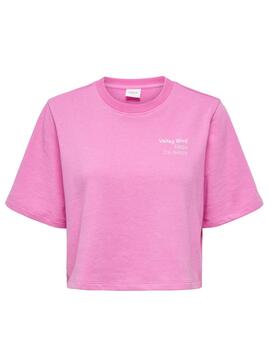 T-Shirt Only Sasja Rosa für Damen