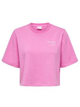 T-Shirt Only Sasja Rosa für Damen