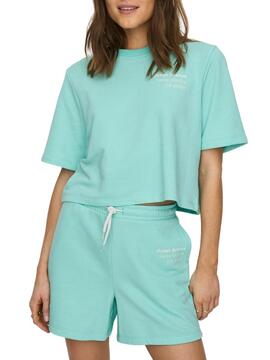 T-Shirt Only Sasja Turquoise für Damen