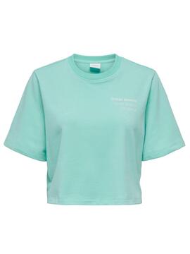 T-Shirt Only Sasja Turquoise für Damen