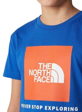 T-Shirt The North Face Explore Blau für Junge