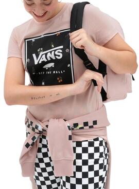 T-Shirt Vans Micro Disty Rosa für Damen