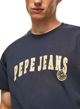 T-Shirt Pepe Jeans Ronell Marineblau für Herren