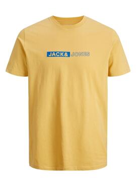T-Shirt Jack & Jones Neo Gelb für Herren