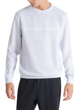 Sweatshirt Antony Morato Quattro Weiss für Herren