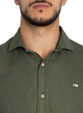 Hemd Lino Grün Klout für Herren