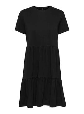 Kleid Only May Peplum Schwarz für Damen