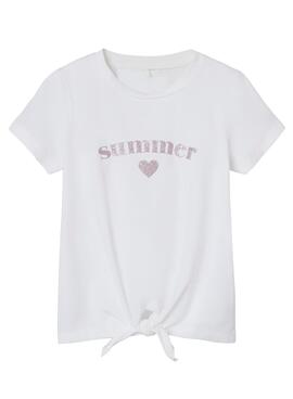 T-Shirt Name It Joma Weiss für Mädchen