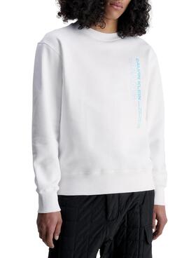 Sweatshirt Calvin Klein Outline Weiss für Herren