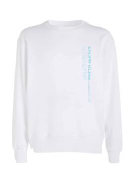 Sweatshirt Calvin Klein Outline Weiss für Herren