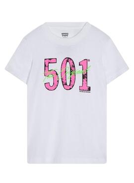 T-Shirt Levis 501 Weiss für Junge