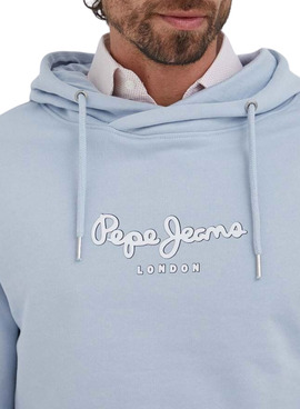 Sweatshirt Pepe Jeans Edward Hoodie Blau für Herren