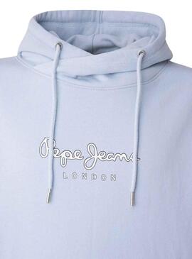 Sweatshirt Pepe Jeans Edward Hoodie Blau für Herren