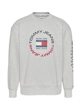Sweatshirt Tommy Jeans Relaxed für Herren Grau