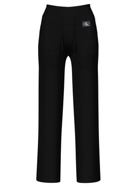Hose Calvin Klein Badge Schwarz für Damen