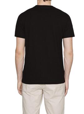 T-Shirt Calvin Klein Stacked Schwarz für Herren