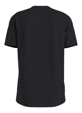 T-Shirt Calvin Klein Stacked Schwarz für Herren