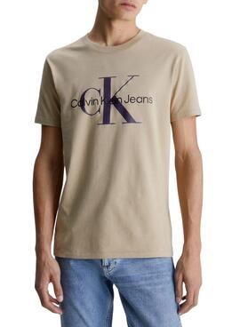 T-Shirt Calvin Klein Seasonal Beige für Herren